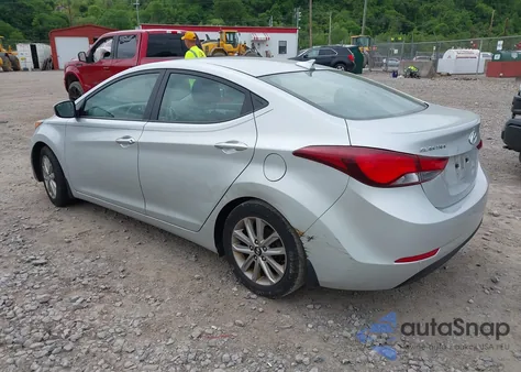 2016 Hyundai Elantra Se z USA, uszkodzony, nr VIN 5NPDH4AEXGH757660